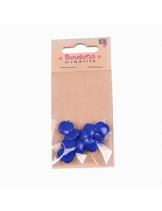 Boutons créatifs pomme bleue
