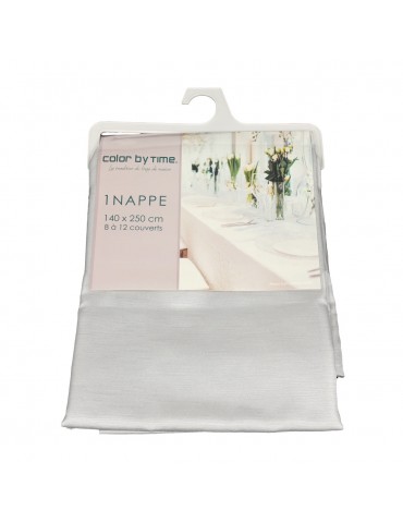 Nappe 140 x 250 cm gris clair