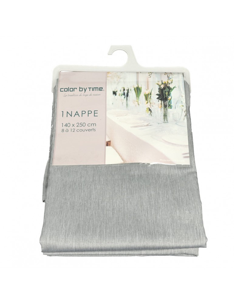 Nappe 140 x 250 cm gris