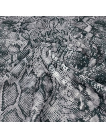 Coupon jersey serpent gris 300 x 150 cm