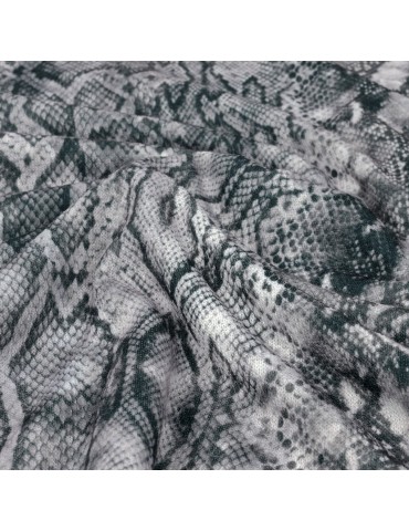 Coupon jersey serpent gris 300 x 150 cm