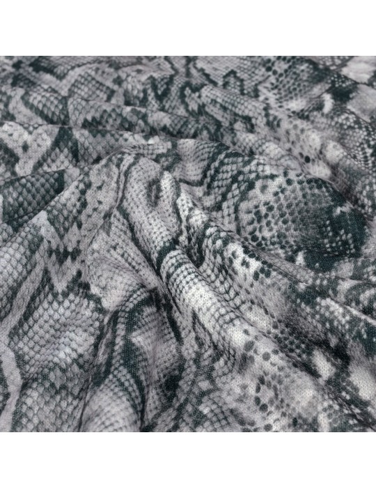 Coupon jersey serpent gris 300 x 150 cm