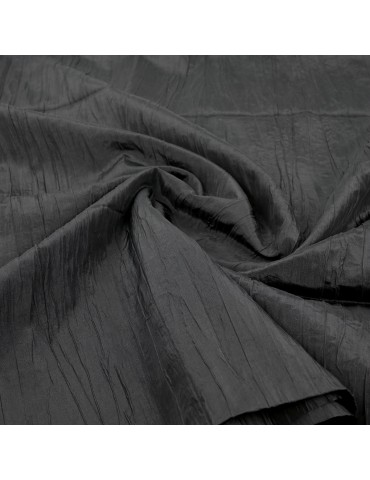 Coupon taffetas froissé noir 300 x 135 cm