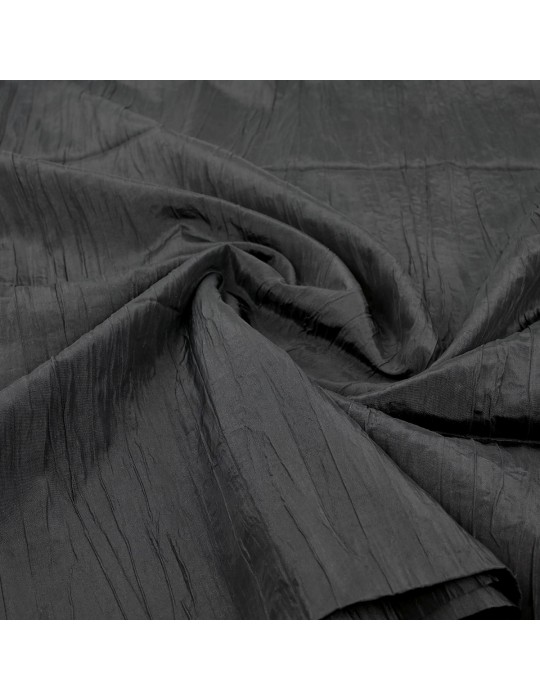 Coupon taffetas froissé noir 300 x 135 cm