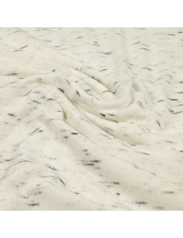 Coupon jersey tiret ivoire 300 x 140 cm