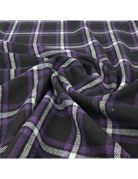 Coupon lainage carreaux 150 x 145 cm