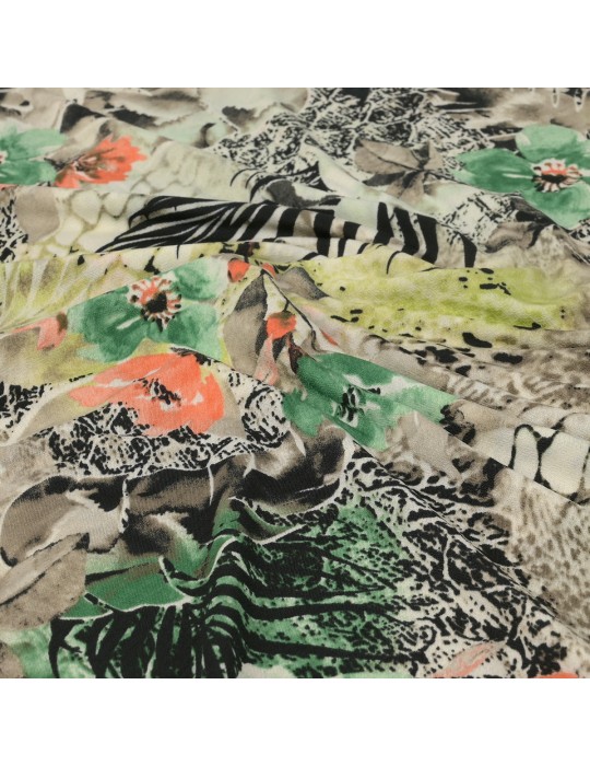 Coupon jersey floral multicolore 300 x 145 cm