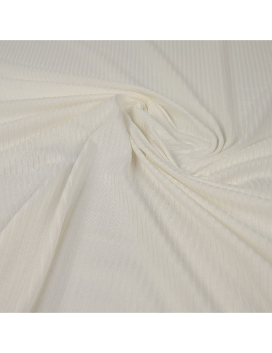 Tissu jersey côtelé uni marine