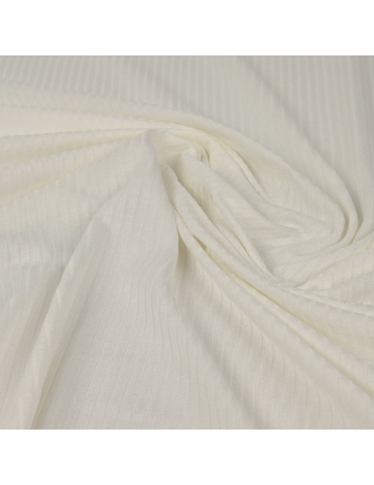 Tissu jersey côtelé uni marine