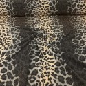 Tissu jersey foil sable/noir