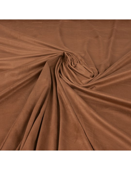 Tissu suédine uni caramel