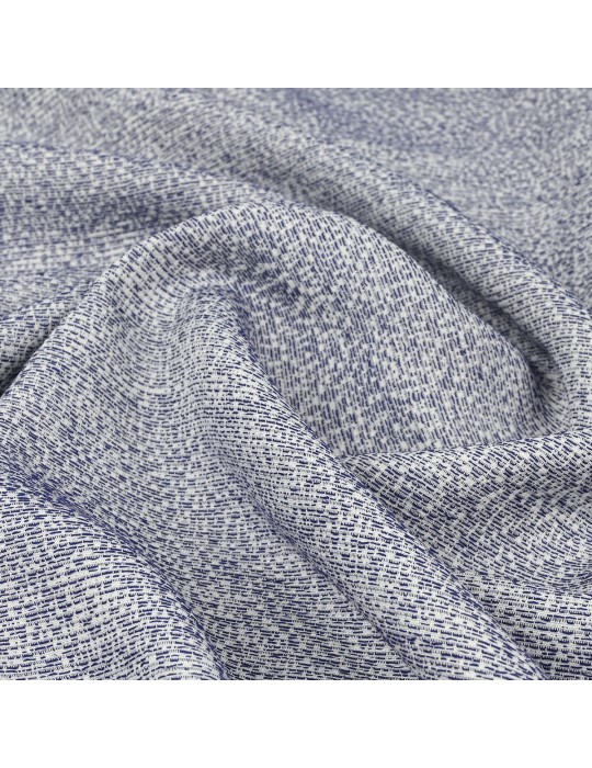 Toile d'habillement coton et viscose blanc/bleu