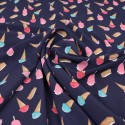 Tissu polyester cornet de glace marine Tissu polyester cornet de glace marine