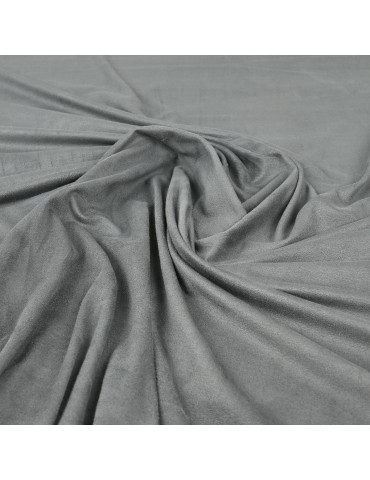 Tissu suédine uni ardoise
