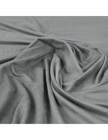 Tissu suédine uni ardoise