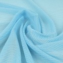Tissu polyester transparent turquoise Tissu polyester transparent turquoise