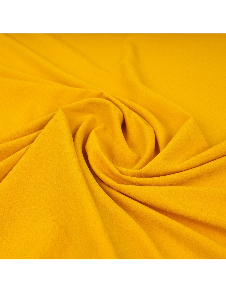 Tissu crêpe bouton d'or