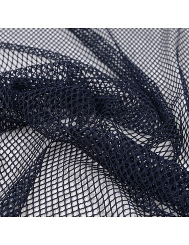 Tissu filet bleu marine