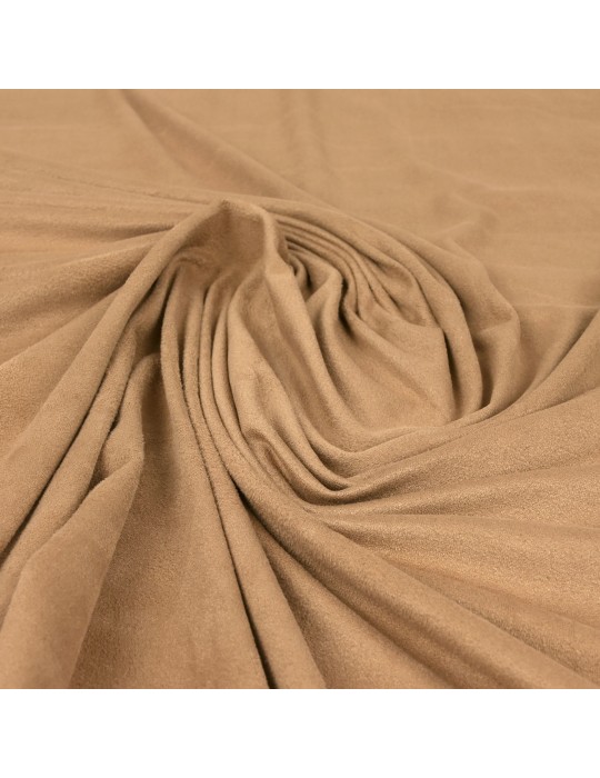 Tissu suédine uni chamois
