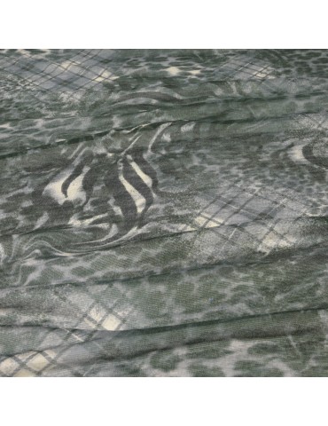 Coupon jersey vert/noir 300 x 140 cm