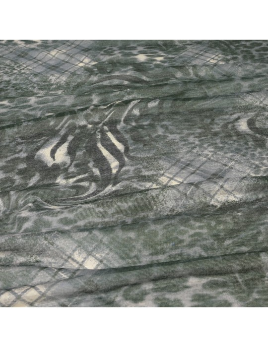 Coupon jersey vert/noir 300 x 140 cm
