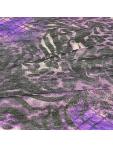 Coupon jersey violet/noir 300 x 140 cm