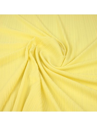 Tissu jersey côtelé jaune poussin