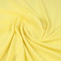 Tissu jersey côtelé jaune poussin