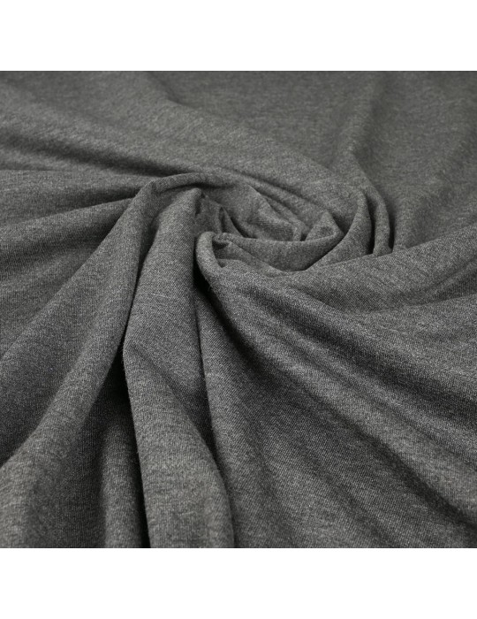 Tissu jersey uni anthracite