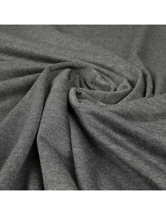 Tissu jersey uni anthracite