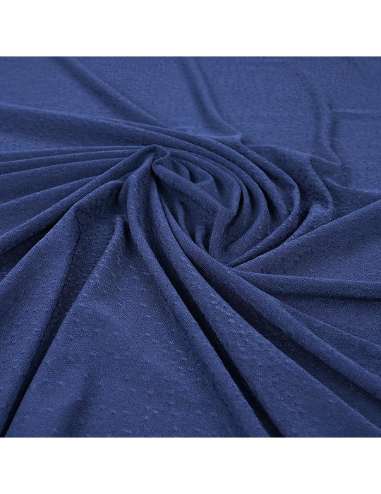 Tissu jersey plumetis navy