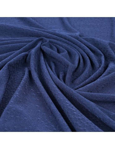 Tissu jersey plumetis navy