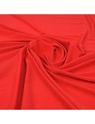 Tissu jersey plumetis corail