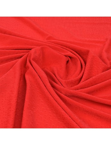 Tissu jersey plumetis corail
