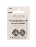 Blister de 2 boutons magnétiques à coudre 18 mm 