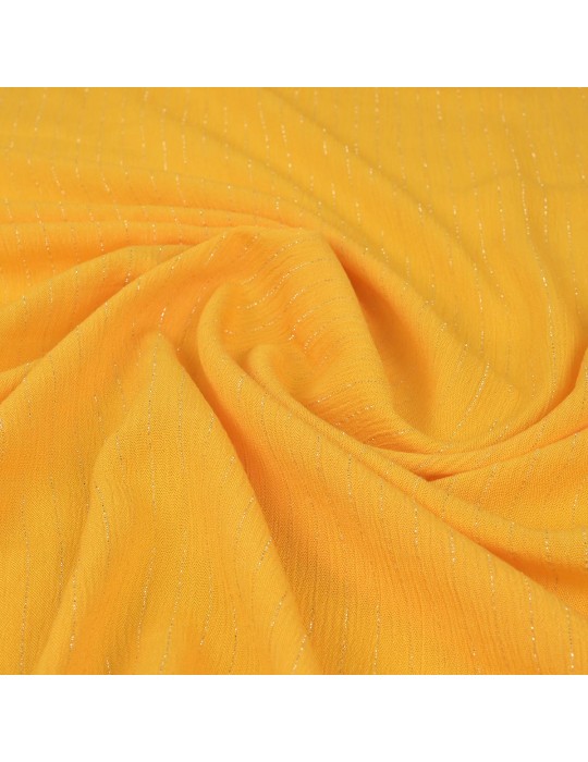 Tissu voile foil argenté/jaune