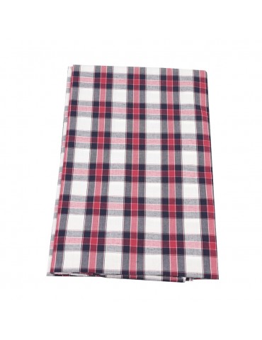 Coupon 100 % coton quadrillage rouge/noir