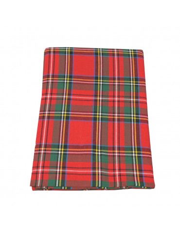 Coupon 100 % coton écossais rouge/vert