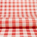Toile cirée imprimée rouge