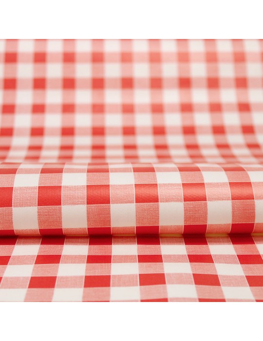 Toile cirée imprimée rouge
