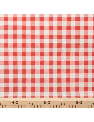 Toile cirée imprimée rouge