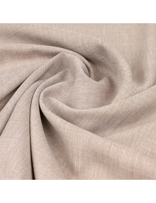 Tissu polyester d'habillement aspect lin