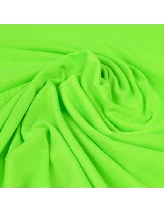 Tissu jersey uni vert