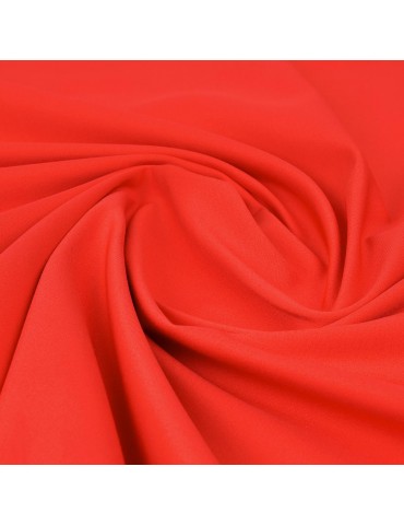 Toile d'habillement rouge vermillon