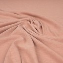 Tissu jersey uni rose poudre