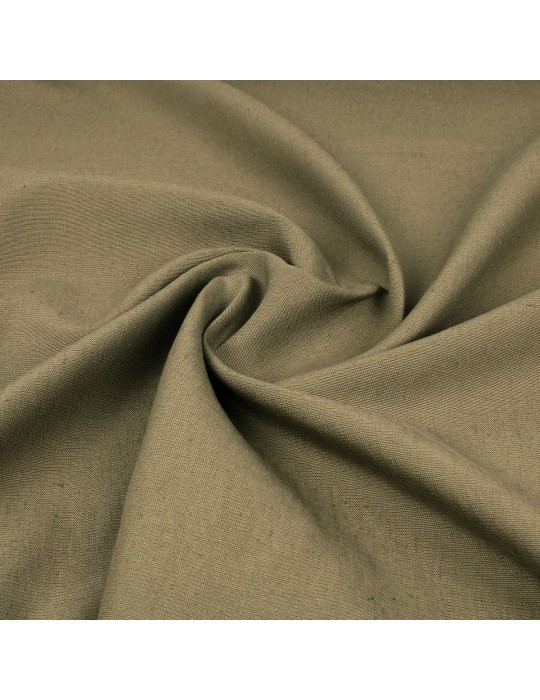 Tissu lin uni beige