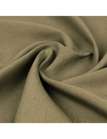Tissu lin uni kaki