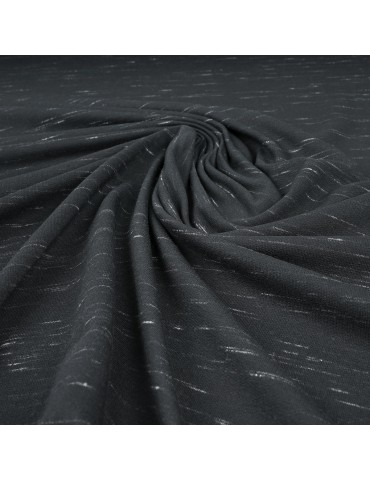 Tissu jersey terry noir