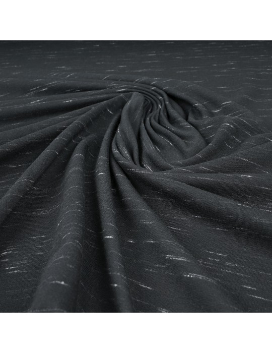 Tissu jersey terry noir