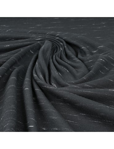 Tissu jersey terry noir
